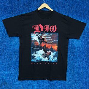Dio Holy Diver Debut Album Cover Art Heavy Metal Band Tee L